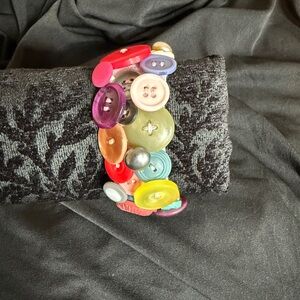 Colorful Vintage Button Bracelet